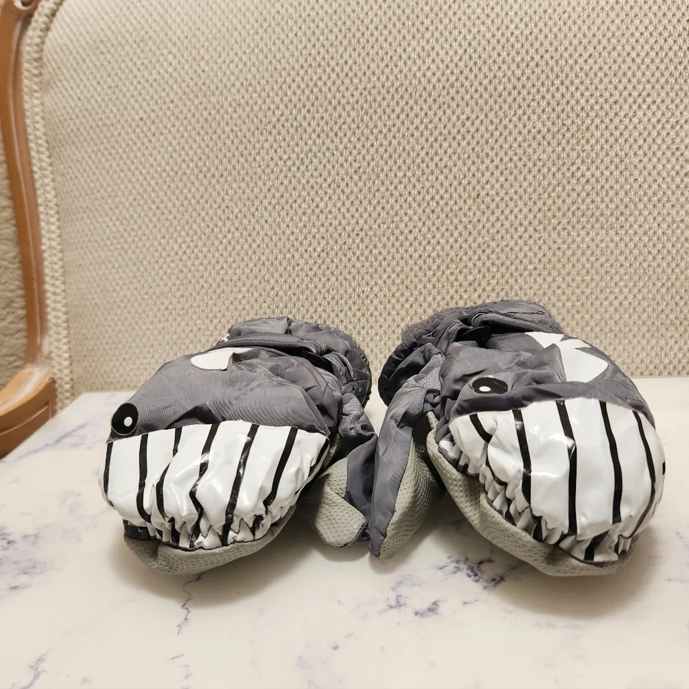 Toddler Shark Snow Warm Gloves Mittens